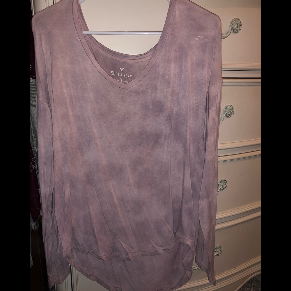 Pinkish blush soft long sleeve shirt